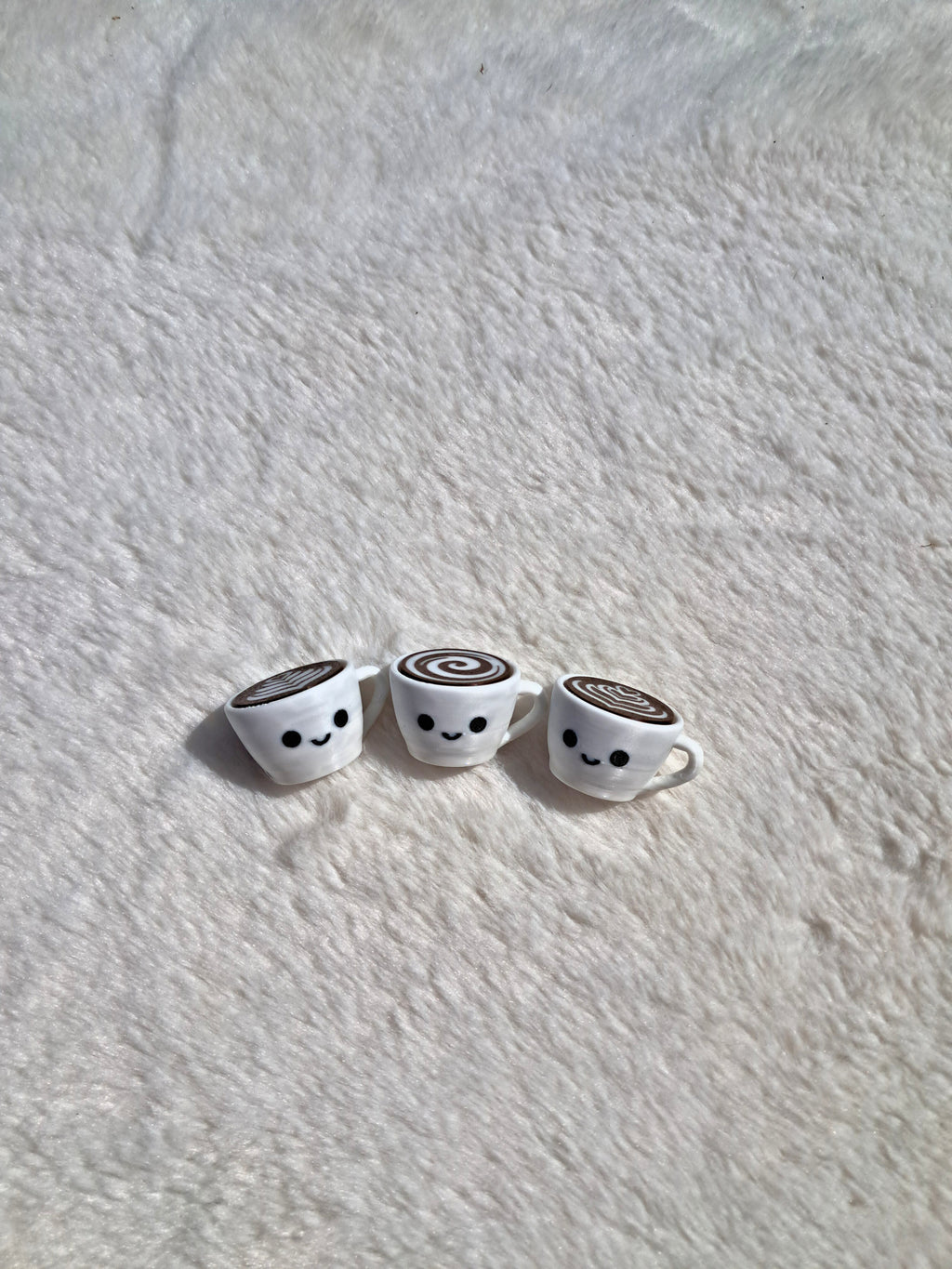 Latte Koffie Fidget Clicker Sleutelhanger – Set van 3