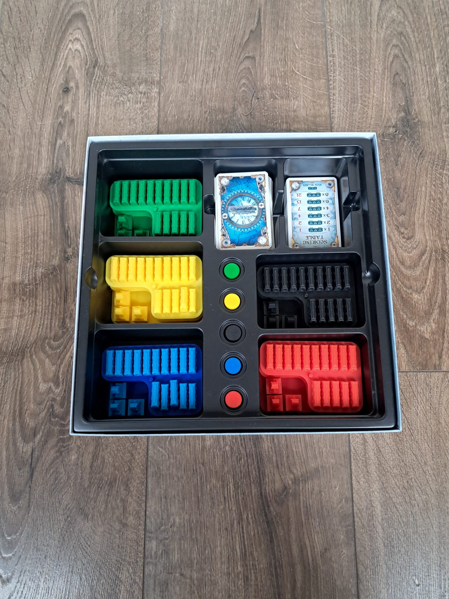 Treinhouders geschikt voor Ticket to Ride – Set van 5