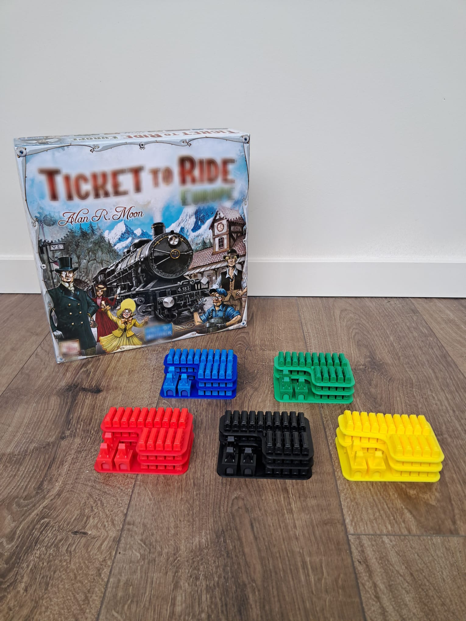 Treinhouders geschikt voor Ticket to Ride – Set van 5