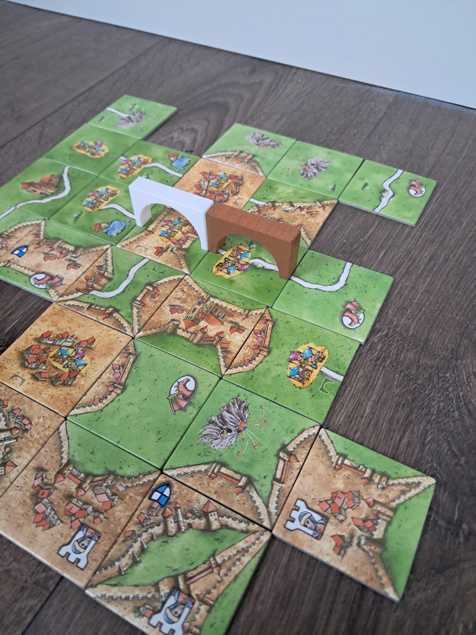 Carcassonne rechte bruggen