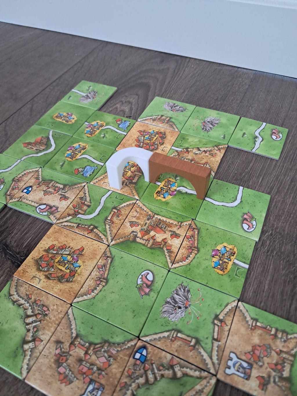 Carcassonne hoek bruggen