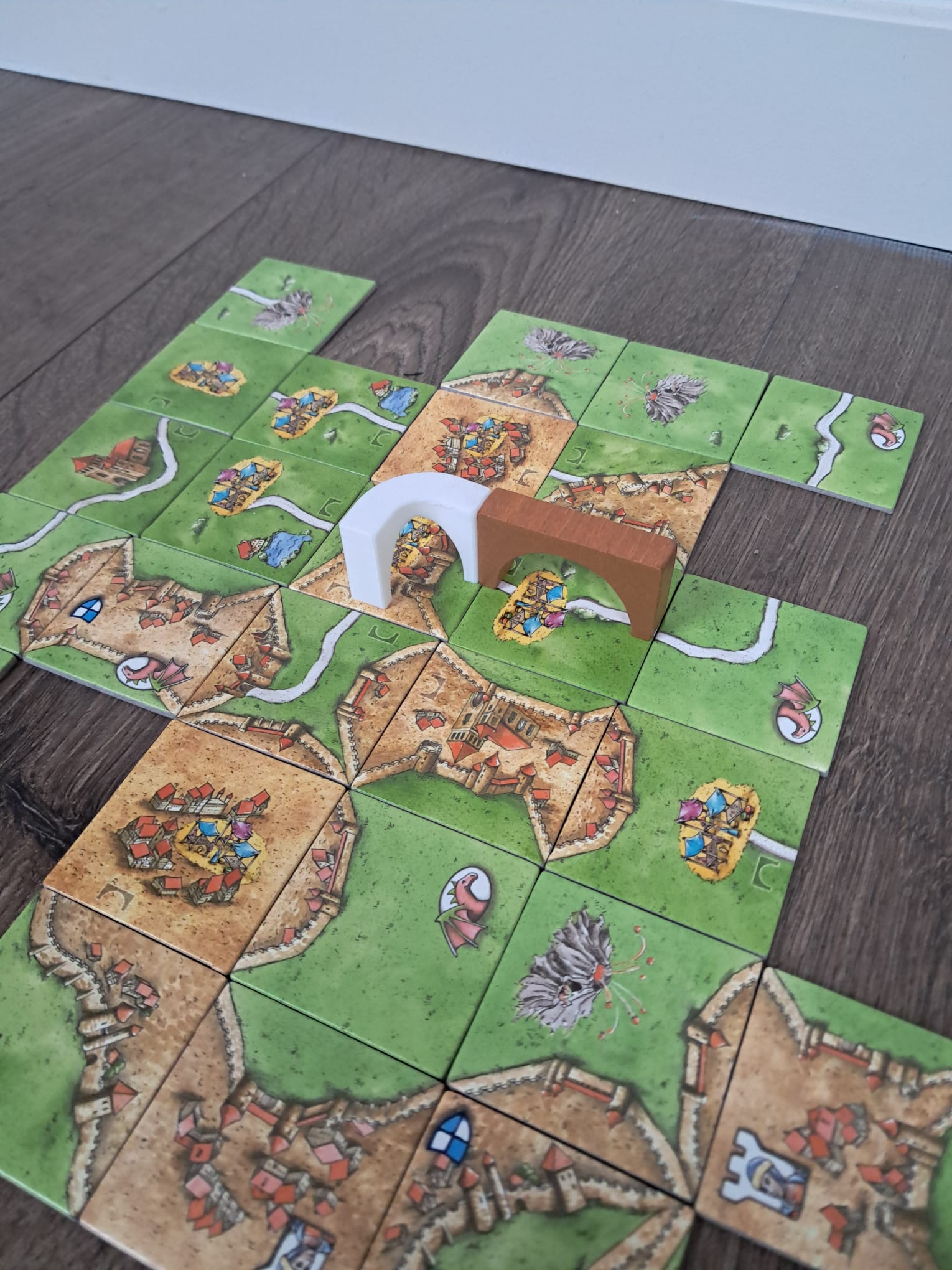 Carcassonne hoek bruggen