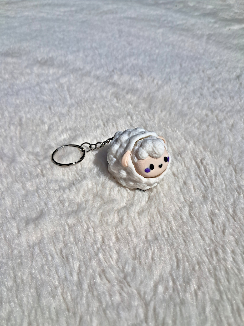 Schattige Schaap Fidget Clicker Sleutelhanger