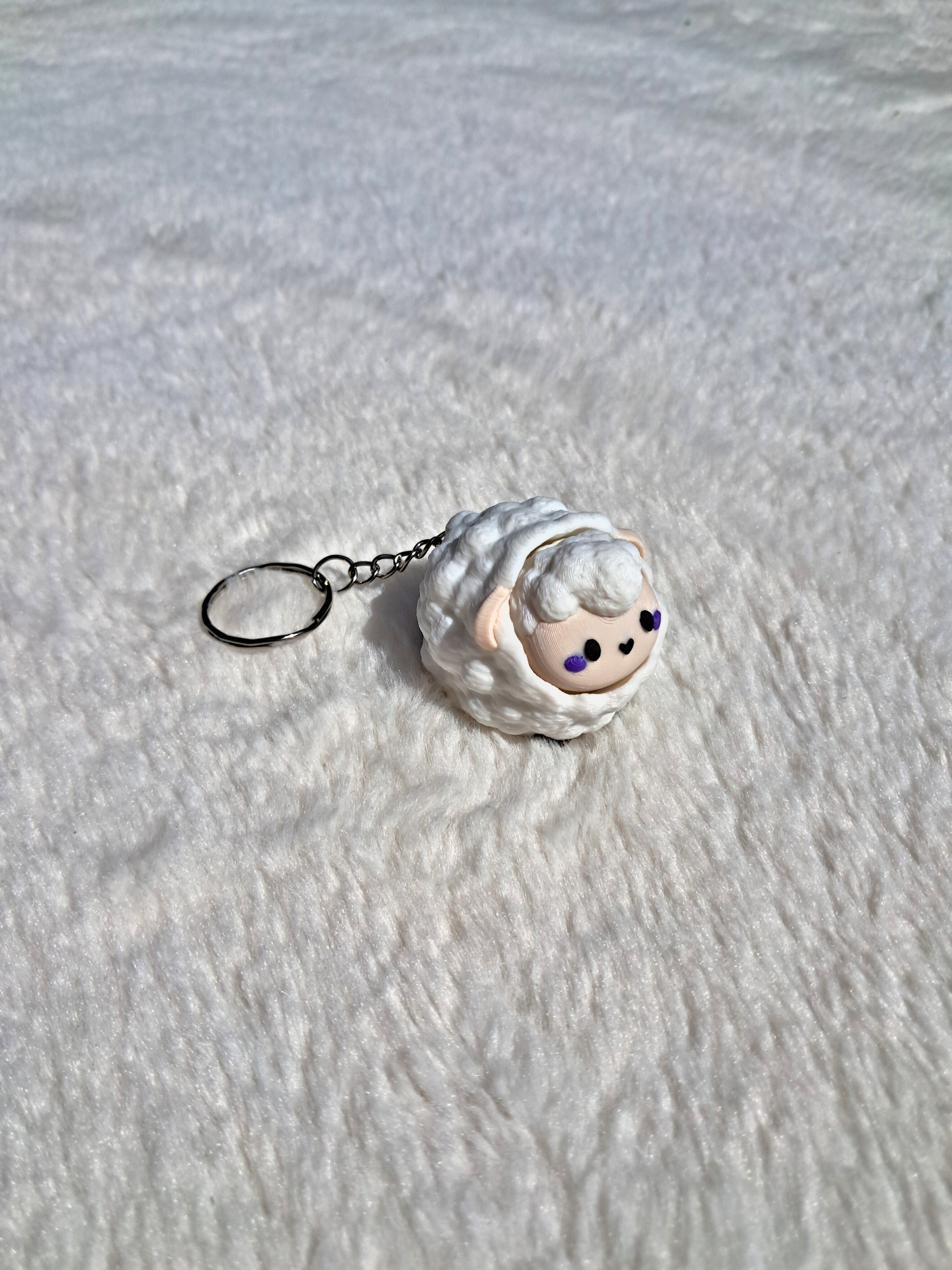 Schattige Schaap Fidget Clicker Sleutelhanger